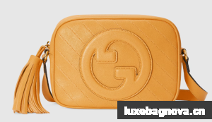 GUCCI BLONDIE SMALL SHOULDER BAG 742360 Yellow