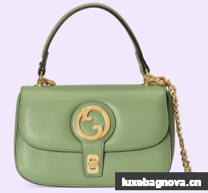 GUCCI BLONDIE TOP-HANDLE BAG 735101 Light green