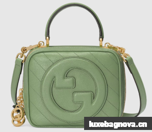 GUCCI BLONDIE TOP HANDLE BAG 744434 Light green