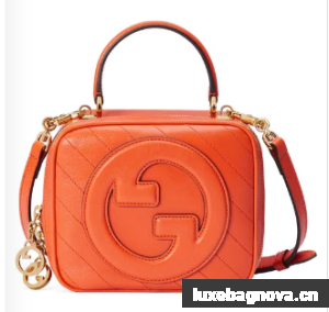 GUCCI BLONDIE TOP HANDLE BAG 744434 Orange