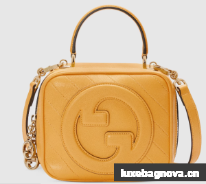 GUCCI BLONDIE TOP HANDLE BAG 744434 Yellow