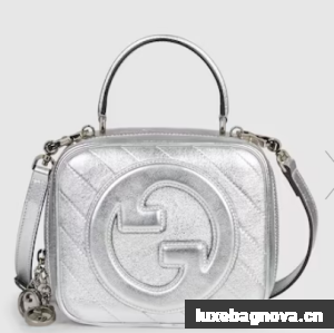 GUCCI BLONDIE TOP HANDLE BAG 744434 silver