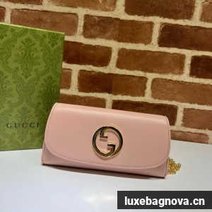 GUCCI BLONDIE WALLET ON CHAIN 725215 pink