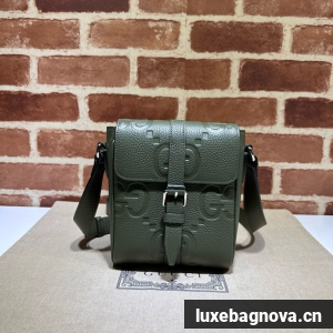 GUCCI GG Emblem mini crossbody bag 760235 Khaki