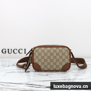 GUCCI GG Emblem mini crossbody bag 821217 brown