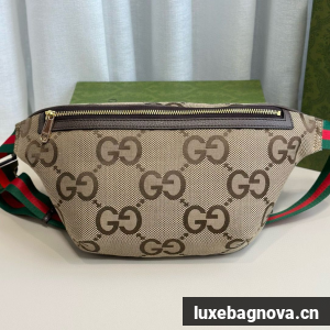 GUCCI GG Jumbo Fanny Belt Bag 696031 Brown