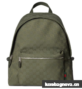 GUCCI GG canvas medium backpack 834464 Forest green