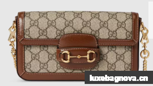 GUCCI HORSEBIT 1955 MINI BAG 752002 BROWN