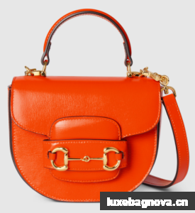GUCCI HORSEBIT 1955 MINI TOP HANDLE BAG 781387 Orange