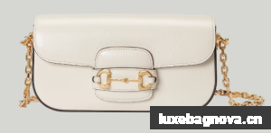 GUCCI HORSEBIT 1955 SMALL SHOULDER BAG 735178 White