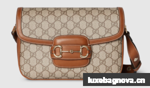 GUCCI HORSEBIT 1955 SOFT MEDIUM SHOULDER BAG 815178 brown