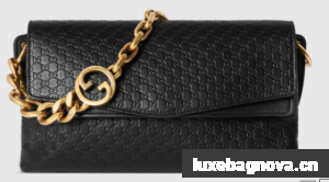 GUCCI Medium shoulder bag with chain 857622 black