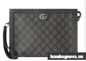 GUCCI OPHIDIA GG POUCH 760243 BLACK