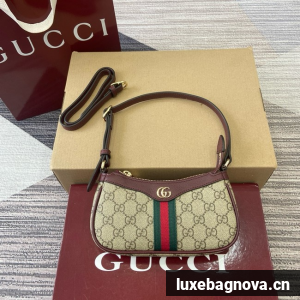 GUCCI Ophidia mini shoulder bag 838465 Rosso Ancora red