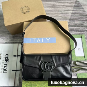 GUCCI SMALL SHOULDER BAG 767226 black