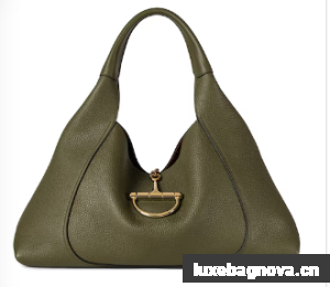 GUCCI SOFTBIT MAXI SHOULDER BAG 837466 Dark green
