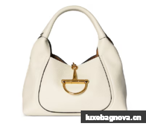 GUCCI SOFTBIT MEDIUM TOP HANDLE BAG 837467 White