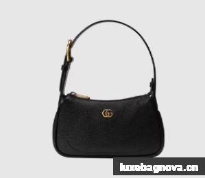 Gucci Aphrodite shoulder bag with Double G 739076 black