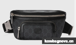 Gucci Belt bag with Interlocking G 682933 black
