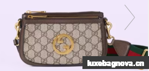 Gucci Blondie GG mini bag 724599 brown