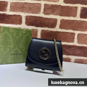 Gucci Blondie card case wallet GG 725219 black