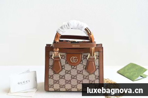 Gucci Diana Mini Bamboo Hanlde Bag 675800 Brown