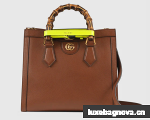 Gucci Diana small tote bag 660195 Brown