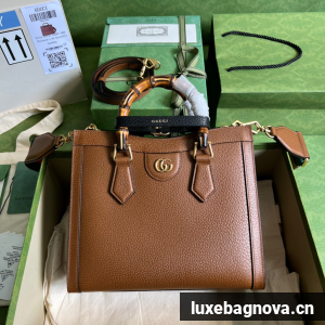 Gucci Diana small tote bag 702721 brown