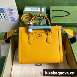 Gucci Diana small tote bag 702721 yellow
