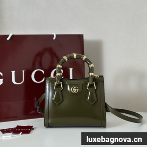 Gucci Diana small tote bag 832936 dark green