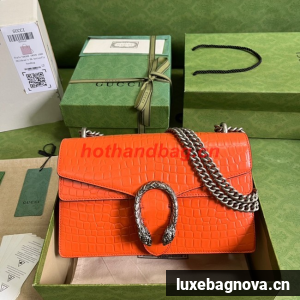 Gucci Dionysus Alligator pattern small shoulder bag 400249 orange