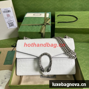 Gucci Dionysus Alligator pattern small shoulder bag 400249 white