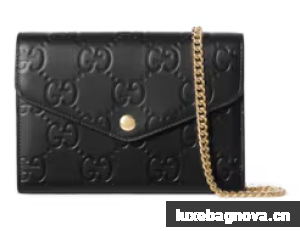 Gucci GG CHAIN WALLET 781555 Black