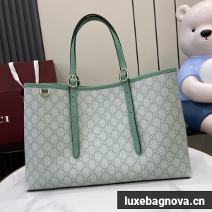 Gucci GG EMBLEM LARGE TOTE BAG 815213 Sage green