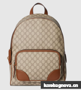 Gucci GG EMBLEM MEDIUM BACKPACK 821159 brown