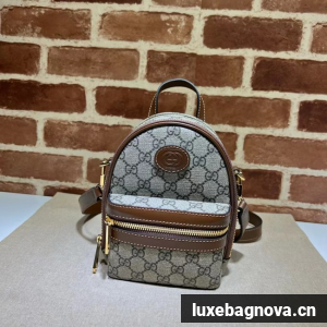 Gucci GG EMBLEM MINI BACKPACK 725654 brown