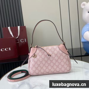 Gucci GG EMBLEM SMALL SHOULDER BAG 815218 pink