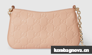 Gucci GG EMBLEM SUPER MINI BAG 815278 Light pink