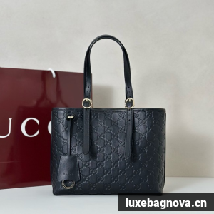 Gucci GG Emblem medium tote bag 847456 black