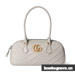 Gucci GG MARMONT MEDIUM TOP HANDLE BAG 795218 Light grey