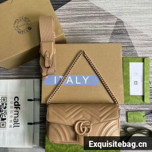Gucci GG MARMONT SHOULDER BAG 734814 Apricot