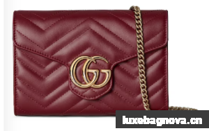 Gucci GG MARMONT SUPER MINI BAG 474575 red