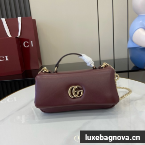 Gucci GG MILANO MINI TOP HANDLE BAG 806017-2 Rosso Ancora red