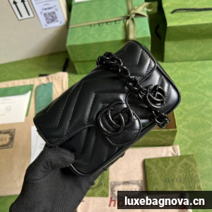 Gucci GG Marmont belt bag 699757 black