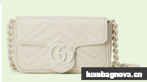 Gucci GG Marmont belt bag 699757 white