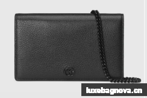 Gucci GG Marmont chain wallet 497985 black