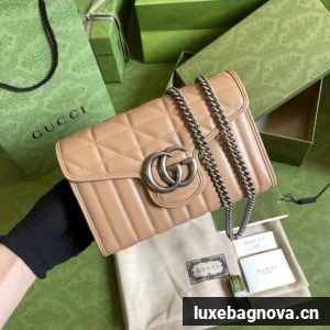 Gucci GG Marmont matelasse mini bag 474575 Rose beige