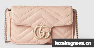Gucci GG Marmont mini bag 476433 pink
