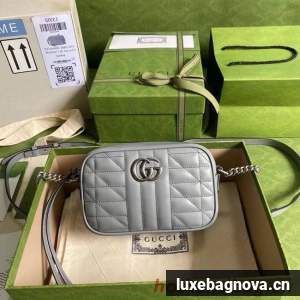 Gucci GG Marmont mini shoulder bag 634936 Dark grey