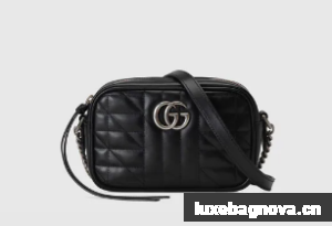 Gucci GG Marmont mini shoulder bag 634936 black